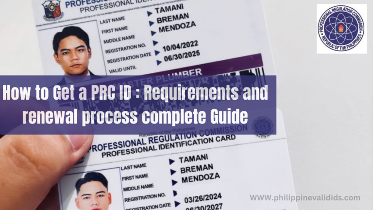 How to Get a PRC ID : Requirements and renewal process complete Guide